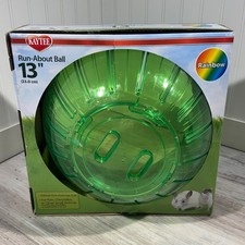 Kaytee Mega Run-About Ball for Pet Rats, Chinchillas Green 13 Inches