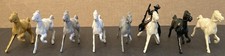 Vintage Plastic Toy Horses Lot 8 - Western Cowboy Playset Figures
