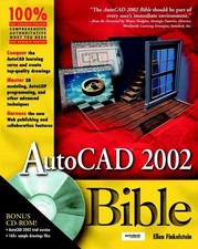AutoCAD 2002 Bible by Ellen Finkelstein - Paperback 2001 - VERY GOOD