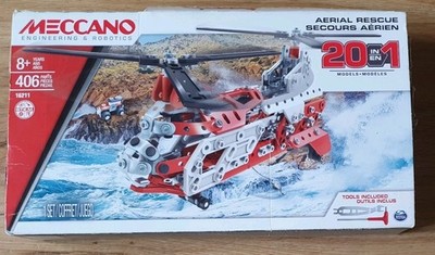 Spin Master Meccano Konstruktionsspielzeug Helikopter 20 Modelle Baukasten