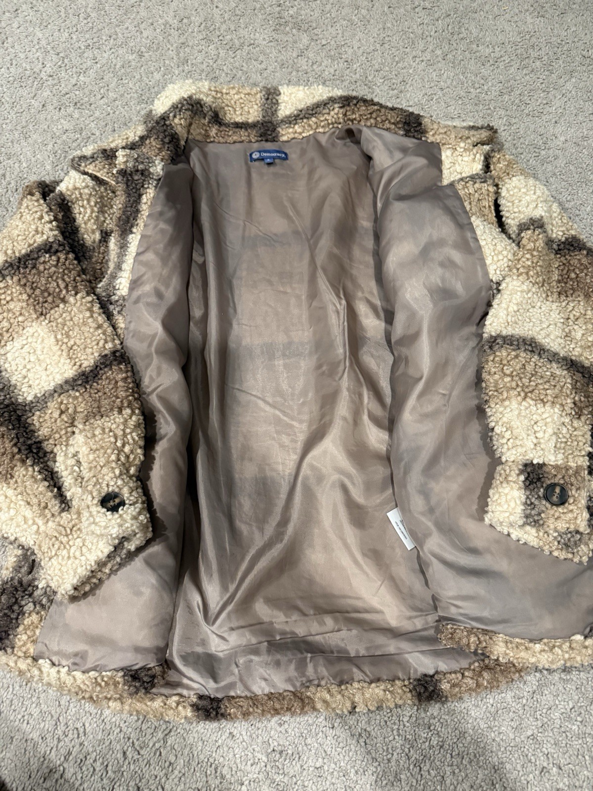 DEMOCRACY PLAID JACKET WITH PATCH POCKETS | S | W… - image 5