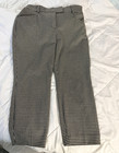 Express Women's Houndstooth Slim Straight Petite Dress Pants Pockets 23" Inseam — photo 1