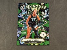 2025 PANINI DONRUSS WNBA A'JA WILSON #5 MY HOUSE GREEN FIREWORKS 322/399  ACES