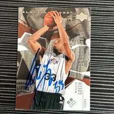 WILLIE GREEN PHILADELPHIA 76ers Signed Autographed ‘03 UPPERDECK BASKETBALL CARD