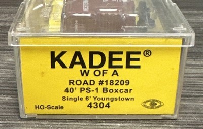 Kadee Cars HO Scale #4304 40  PS-1 Std Boxcar W of A #18209 NOS