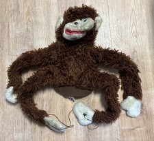 Vtg 1980 Animal Toys 24" Plush Full Body Hand Puppet BIG CUTE Monkey Chimp