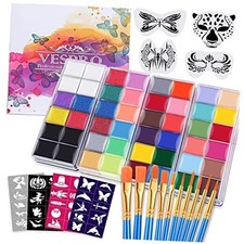 VESPRO Professional Face Body Paint Kit,42 Colors Oil Face Body Paint Kit 26