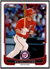 Bryce Harper 2012 Bowman Baseball Rookie Card #10 RC. rookie card picture