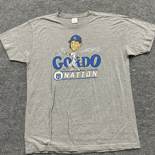 Charlie Hustle T-Shirt Mens XL Gray Gordon Gordo Nation KC Royals Graphic Tee
