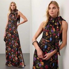 Sachin & Babi Kayla Halter Gown Wildflower Size 8 Evening Romantic Feminine Chic