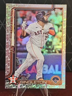 2025 Topps Series 2 - Jon Singleton #462 topps foil pattern