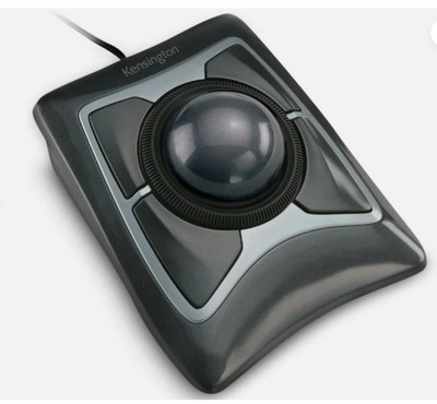 Kensington Expert Trackball Mouse (K64325), Black Silver, 5''W X 5-3/4''D X 2-1/2''