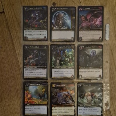 Blizzard Entertainment WoW TCG Fires of Outland 9-Card Mixed Lot English