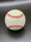 DON WERT AUTOGRAPHED BASEBALL  1968 DETROIT TIGERS  WITH BALL CUBE