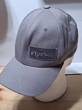 Pipesak Hat Cap Flexfit L/XL Grey Oil & Gas Pipeline Products Canada