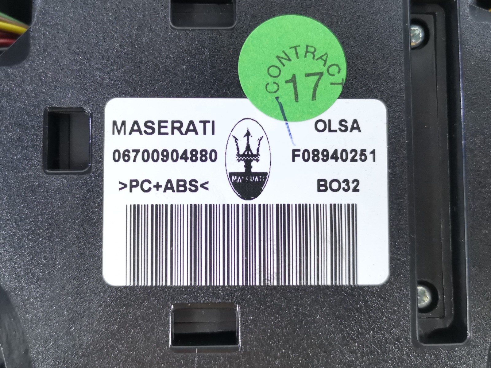 Maserati Levante 2018 AWD AUTO 3.0L V6 Center Console Overhead Trim 6700904880