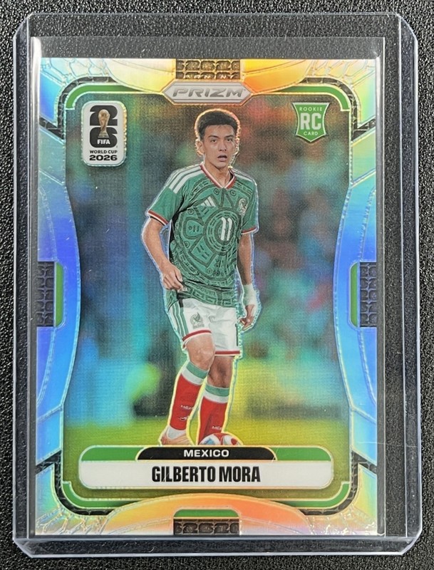 GILBERTO MORA 2026 PANINI PRIZM WORLD CUP #290 ROOKIE SILVER RC MEXICO