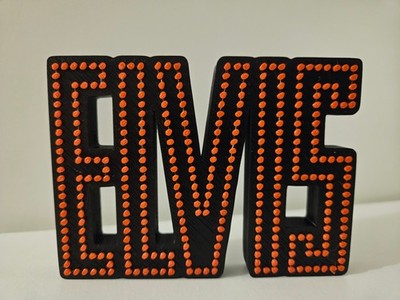 Elvis Presley Decorative 3D Self Standing Logo Sign Display Stand Rock N Roll