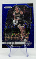 Brittney Sykes 2024 Panini WNBA Prizm Blue Velocity #80 Washington Mystics