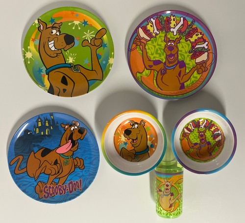 Scooby Doo Hanna Barbera Zak Designs Melamine Dinner Plate Bowl Cup 90’s-2000’s