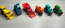 Lot of 6 BRIO Bob the Builder Wooden Train Travis Muck Scoop Lofty Roley Dizzy