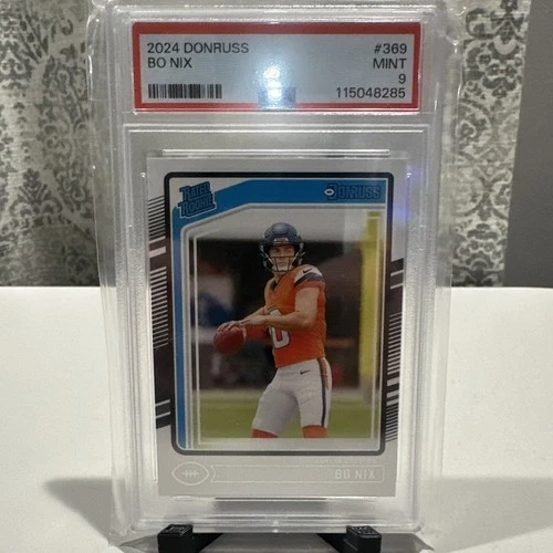 2024 Panini Donruss - Rated Rookie Bo Nix #369 (RC) PSA 9