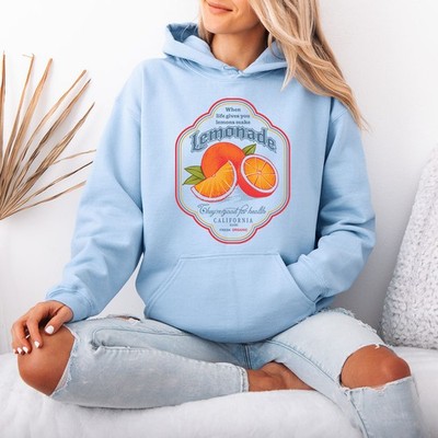 When Life Gives You Zitronen machen Limonade Retro Essen Trinken Damen Hoodie