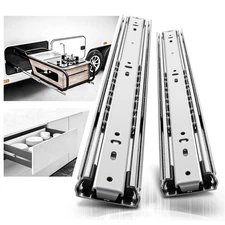 AOLISHENG Heavy Duty Drawer Slides 14'' Full Extension Ball Bearing slide silver