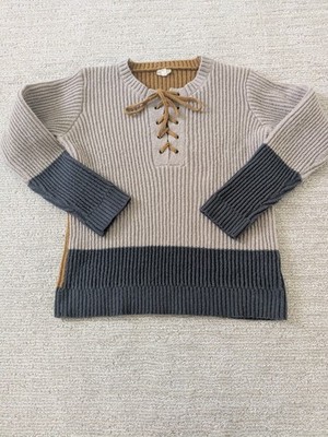 Hem & Thread Women's Sweater Size Large with Tie Front