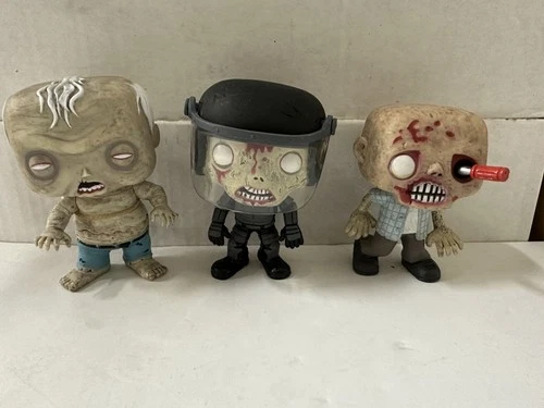 POP! The Walking Dead Walker Funkos (3 PACK OPENED SET)
