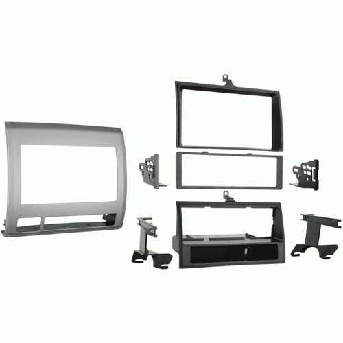 Fits Toyota Tacoma 2005-2011 Single DIN Car Harness Radio Dash Kit - Grey - Picture 2 of 3