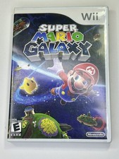 Super Mario Galaxy Nintendo Wii Replacement CASE And MANUAL Only, No Game Disc