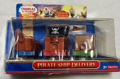 Thomas & Friends Wooden Railway Pirate Ship Delivery 2015 Factory Sealed Retired