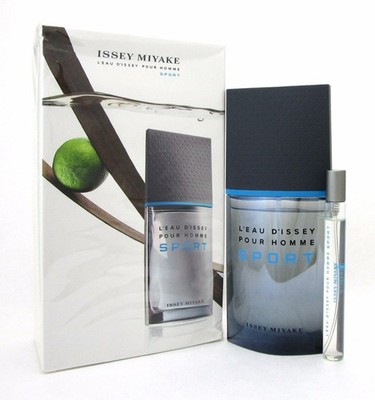 Issey Miyake L'eau D'issey Pour Homme Sport Men 2PCS Set EDT 3.3 oz & 0.33 oz