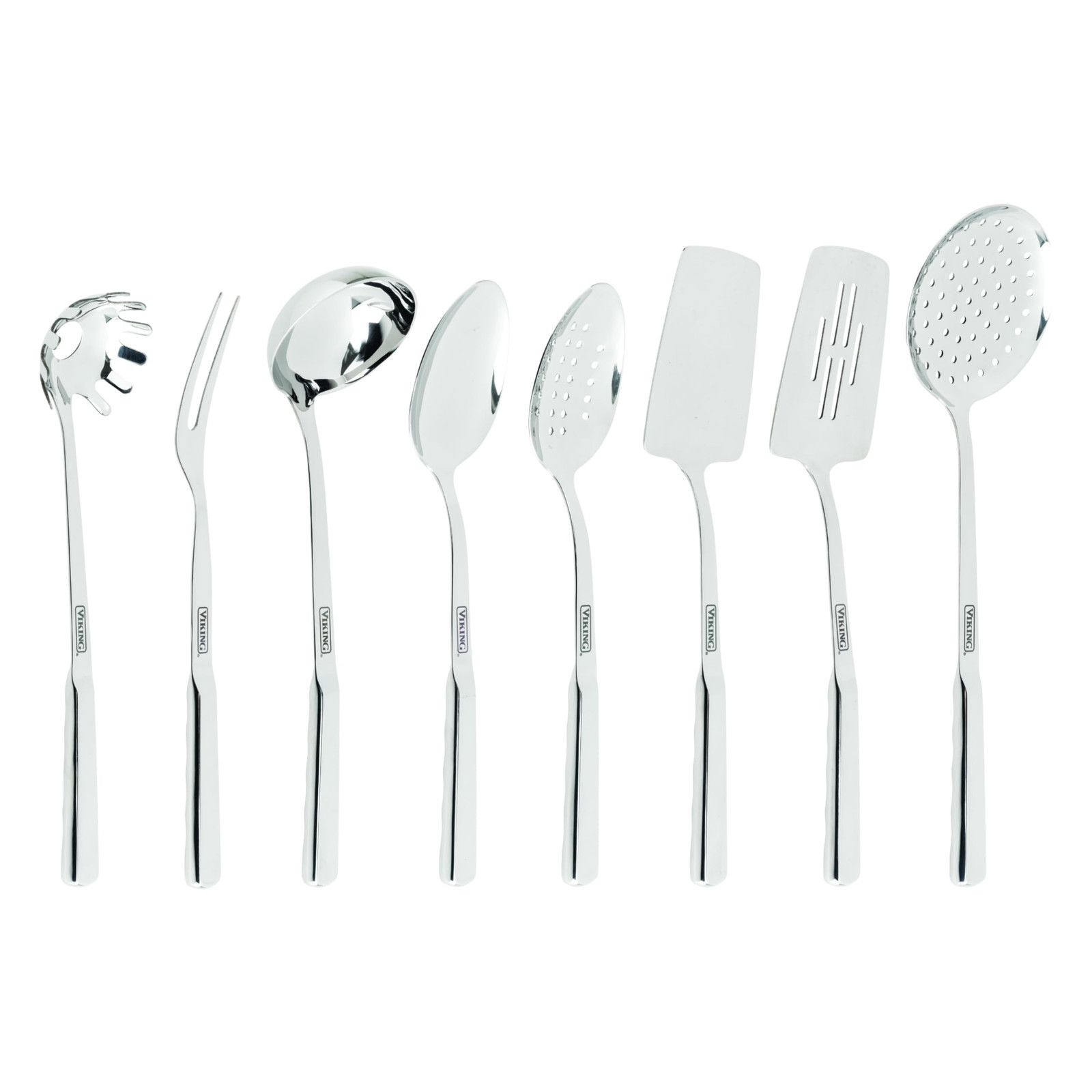 Viking Kitchen Utensils Set, 8 Piece Stainless Steel Cooking Utensil Set, Inc...