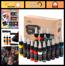 14 Color Tattoo Ink Set - 15ml Professional Pigments for Outlining Shading Bod