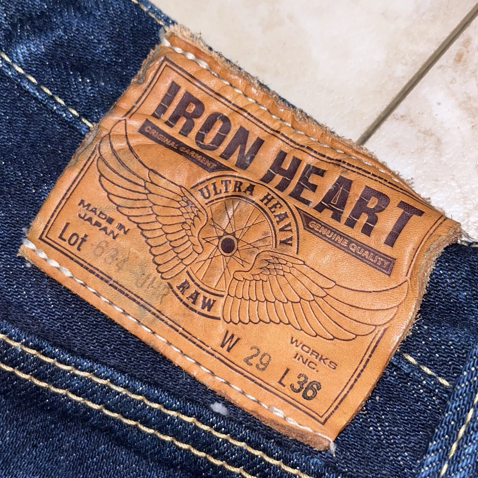 IRON HEART 21oz W31 L34 インディゴ IRON HEART 【公式通販】