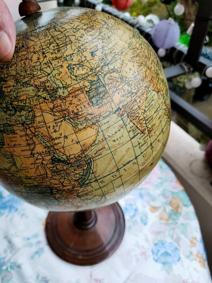 Globus Weltkugel Dietrich Reimers Erdglobus 1921 - Bild 4 von 4