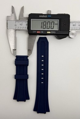 Zenith Defy Skyline 26mm x 18mm Blue Rubber Watch Strap 2018-I201