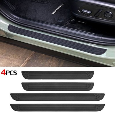 4pcs For Nissan Accessories Car Door Sill Step Protector Cover Rubber  Sticker