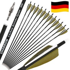 12X Carbonpfeile SP500 ID6.2mm Pfeilschaft Bo...