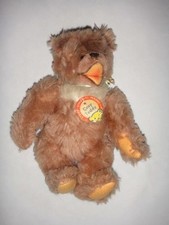 early STEIFF original MARKE COSY TEDDY BEAR w tag glass eyes matted fur
