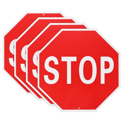 Sign Frame Qualarc 24x24 Inch Black Cast Aluminum Stop - Rust Free ...
