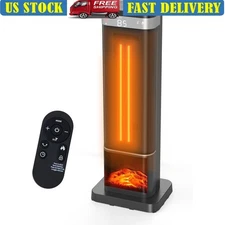 1500W Space Heater W/ 7 Lighting Modes Oscillating Quiet Portable Heater New