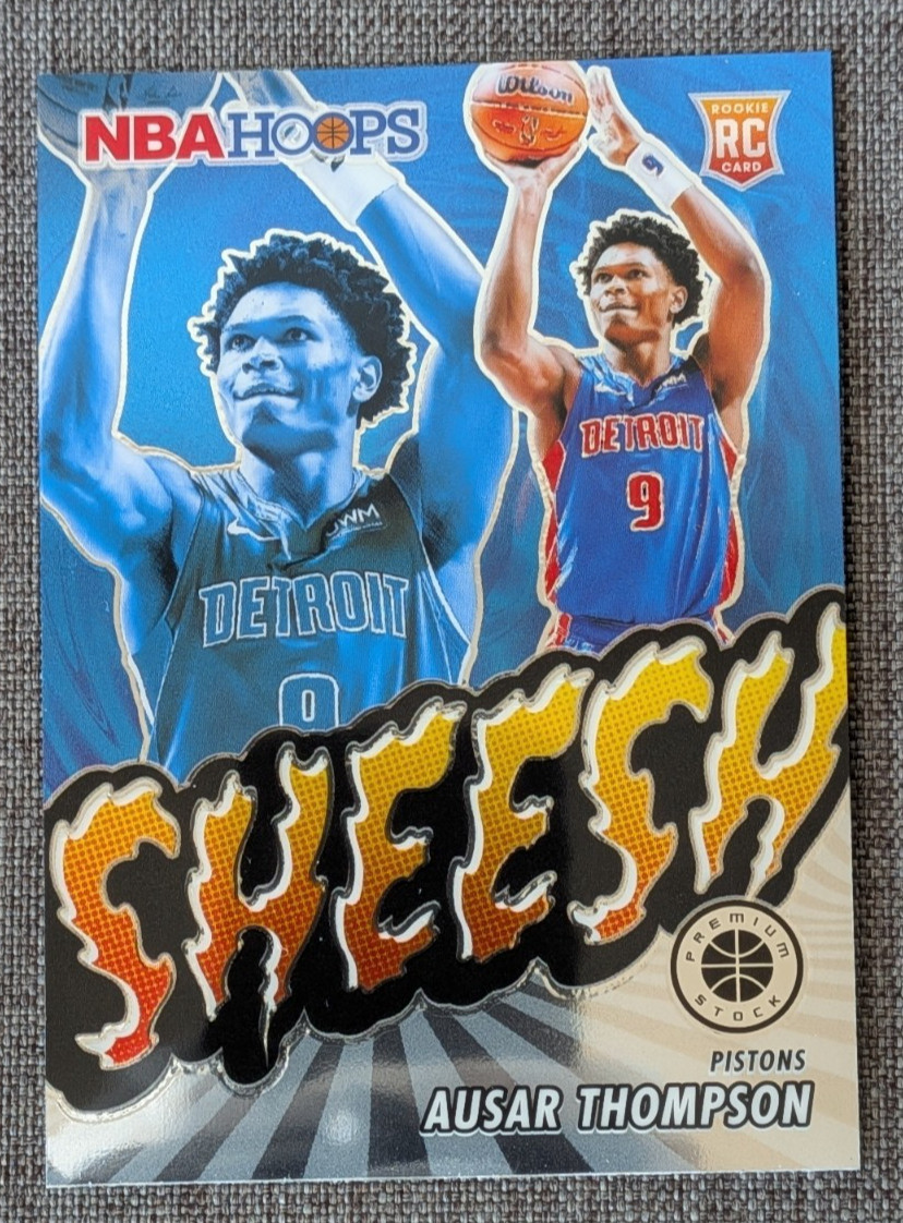 Ausar Thompson Rookie Sheesh | 2023-24 Panini NBA Hoops Premium Stock #24 (RC)
