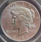 2021 Peace Silver Dollar ~ RARE ~ MS 69 with OGP ~ .999 PURE Silver