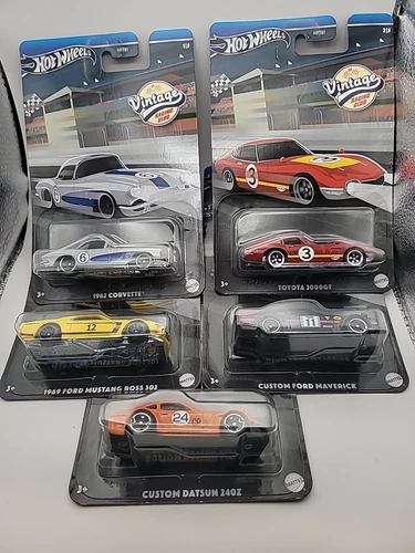 NEW Hot Wheels VINTAGE RACING CLUB 2024 Mix 2 - 5 Pack Set Die-Cast 1:64 Scale