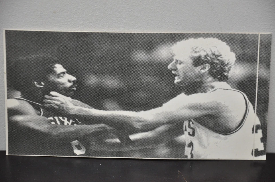 Lote de 3 Calcomanías Packer Exclusivas Dr. Jay Vs. Larry Bird Choke Fight Raras Foto 2 de 2