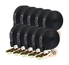 TLGREEN 10 Pcs 1" x 20' Ratchet Staps, Luggage Tie Down Straps, No ... Fast Ship