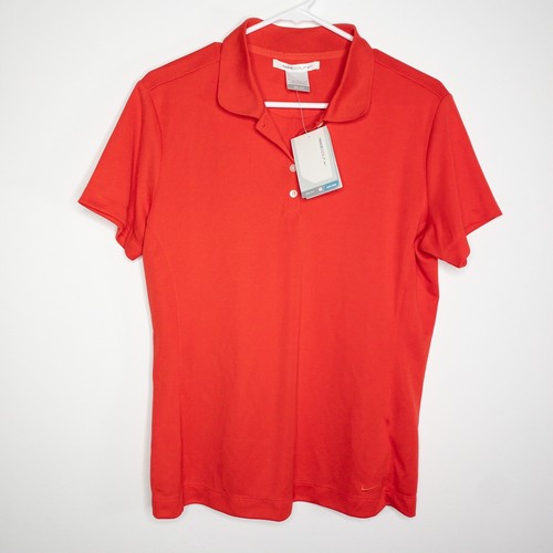 New Nike Golf Womens L DRI-FIT Collared 